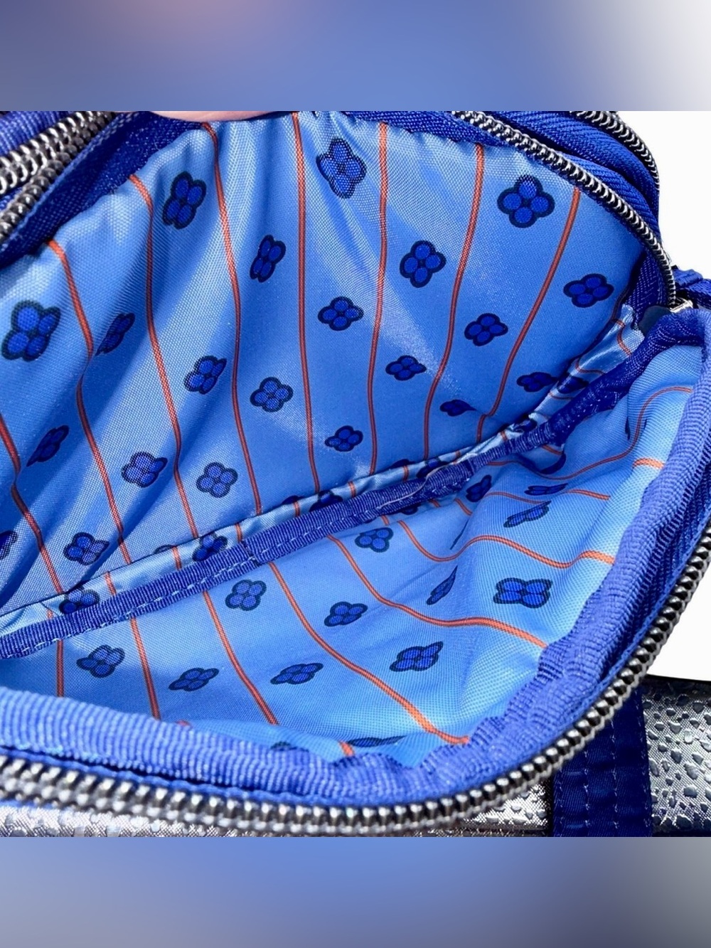 Lug Coupe LE Love Convertible Quilted Crossbody Bag w/Belt Strap {SAPHIRE BLUE} - Picture 12 of 13